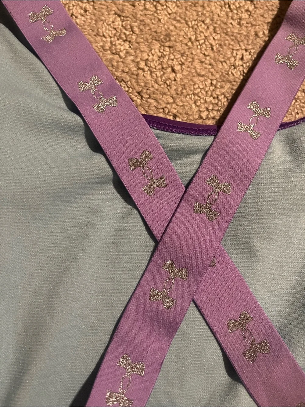 Under Armour Girls' Purple One-Piece Swimsuit size 12